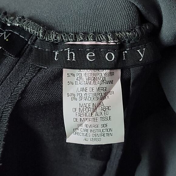 NWT Theory Max 2 Charcoal Maternity Trousers, Sz 12 - Picture 6 of 7